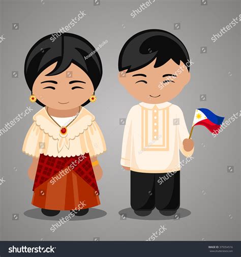 98 Filipino Traditional Costume Stock Vectors Images And Vector Art