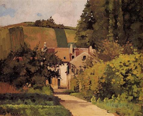 Village Church 1868 Painting Camille Pissarro Oil Paintings