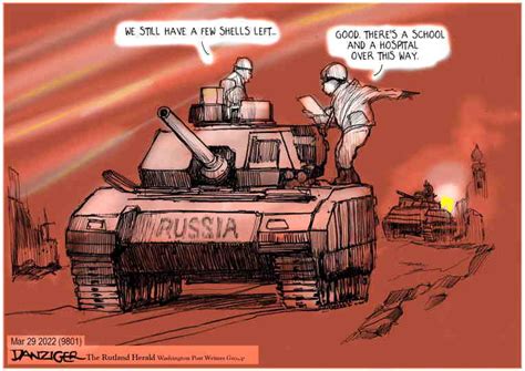 Political Cartoon On Russian Offensive Stalls By Jeff Danziger At The Comic News