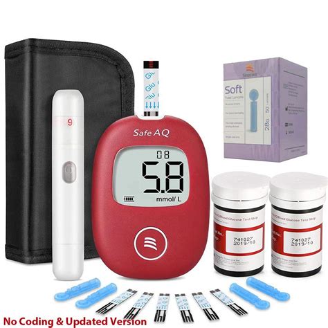 (now renamed as trividia health inc.) and pts diagnostics inc. Sinocare Safe AQ Glucometer 100 Test Strips 100 Lancets ...