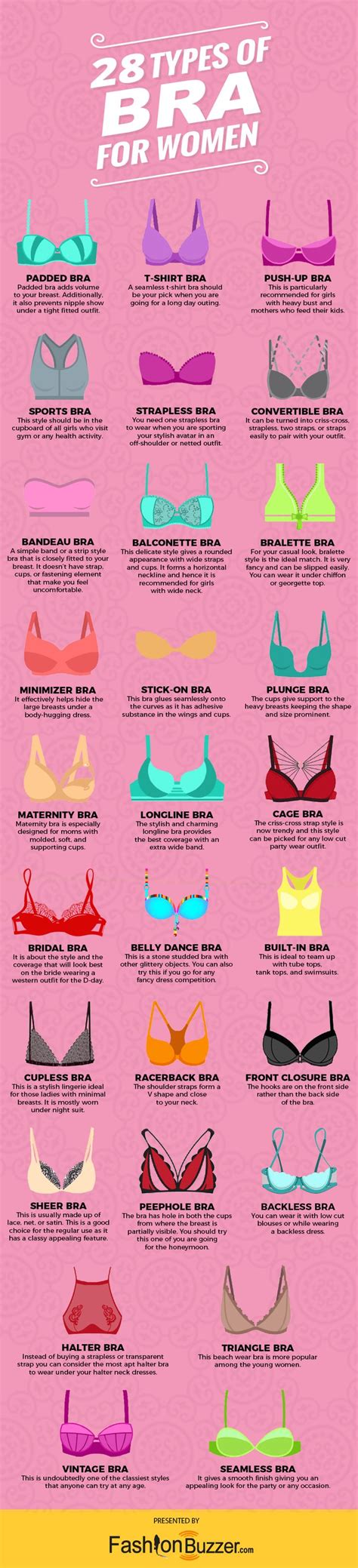 The Bras For Women Are Shown In Different Colors And Sizes With Text