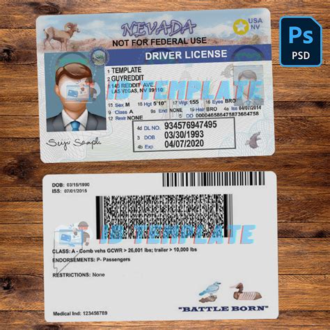 Nevada Driving License Psd Template New Driving License Template