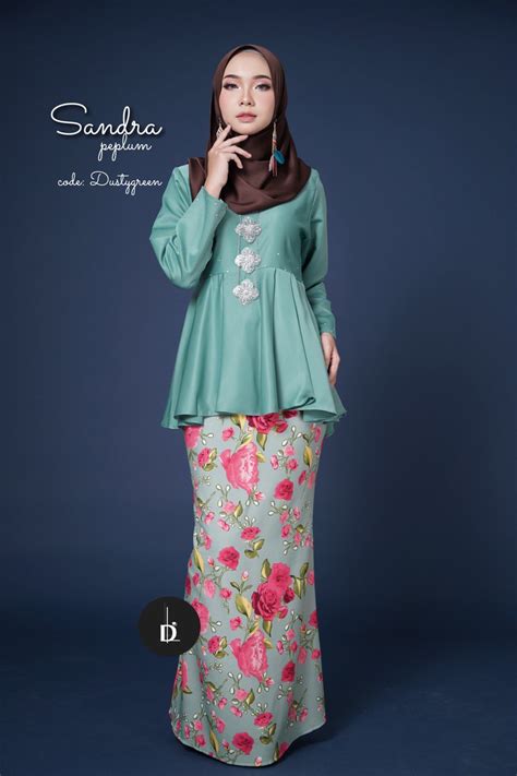 Jubah sulam zulaikha saiz 42 harga rm 110.00. KOLEKSI PAKAIAN MUSLIMAH: SANDRA PEPLUM (DL)