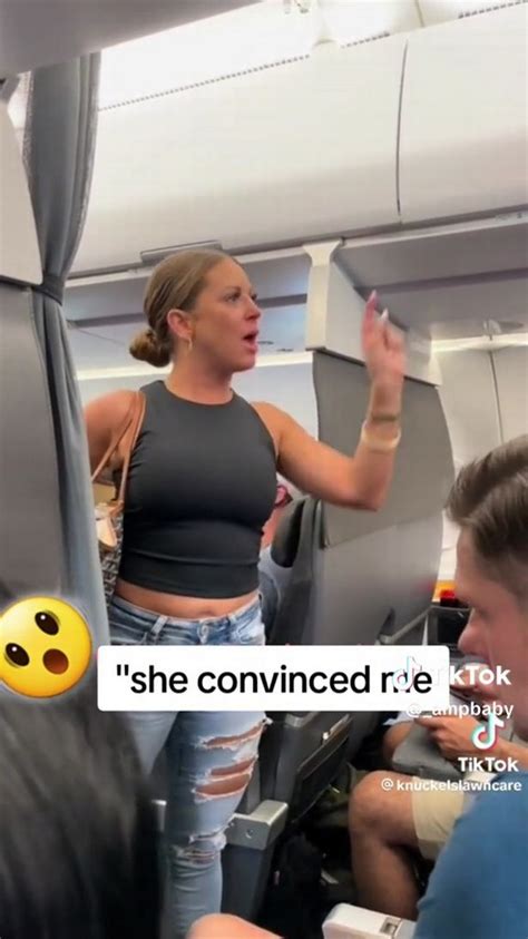 woman storms off american airlines flight in meltdown and claims passenger isn t real daily star