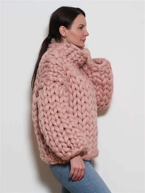 90 Colors Chunky Knit Sweater Turtleneck Oversized Sweater Bulky