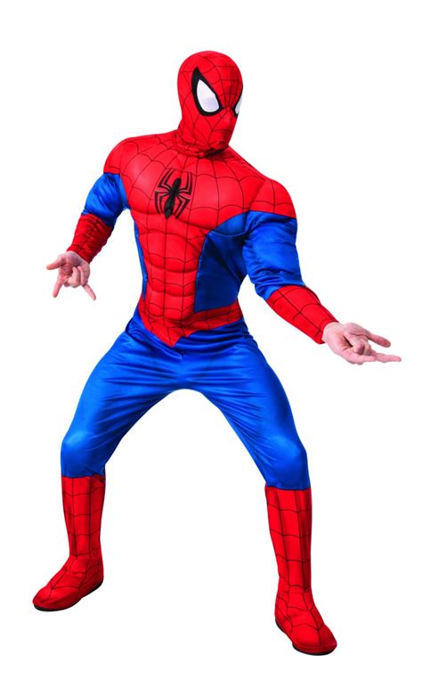 spider man deluxe men s costume screamers costumes