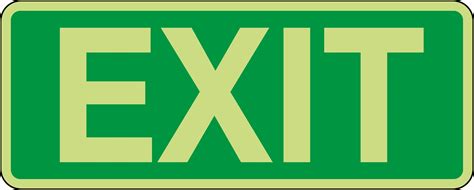 Luminous Exit Sign