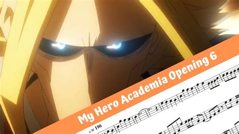 My Hero Academia Opening 6 Flute Youtube