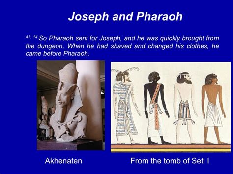 The Joseph Story In Egypt