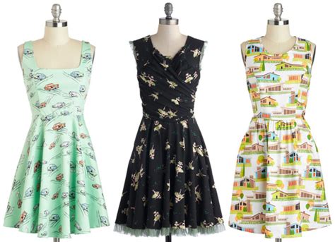 Plus Size Picks Novelty Print Dresses From Modcloth Sugar Darling