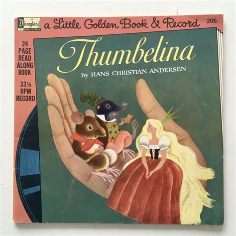 Thumbelina Book Disneyland 206 Childrens Story 1976 Etsy Childrens