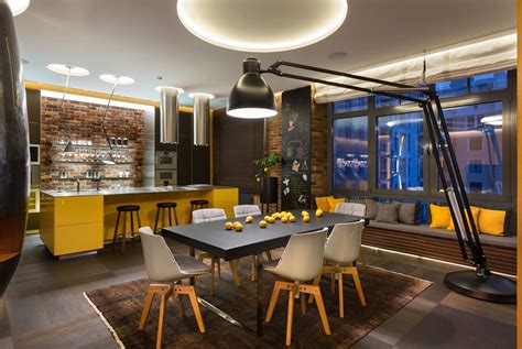 Free delivery and returns on ebay plus items for plus members. Modern Apartment In Kiev With Unique Fireplace Wine ...