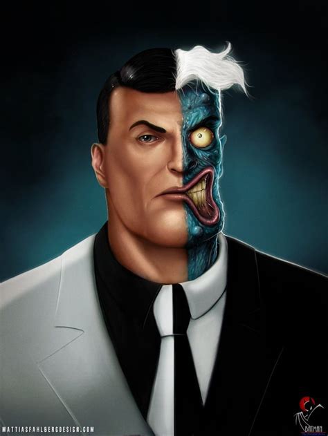 Design And Art Inspirations For The Day Two Faces Face Comic Villains