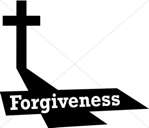 Cross With Forgiveness Cross Word Art