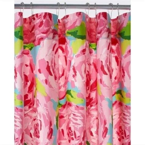 Lilly Pulitzer Bath Lilly Pulitzer For Garnet Hill Shower Curtain Hotty Pink First