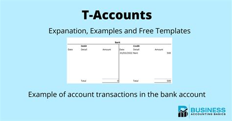 T Account Template Explanation Examples And Downloads