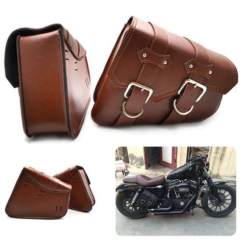 Gzriverrun Pu Leather Bags For Harley Davidson Sportster Xl 883 Xl 1200