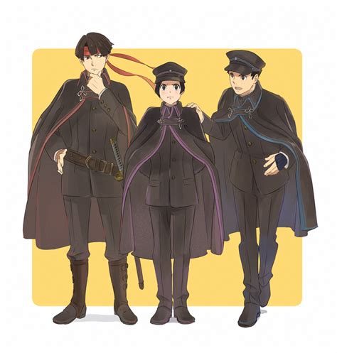 ryunosuke naruhodo kazuma asogi and susato mikotoba ace attorney and 1 more drawn by