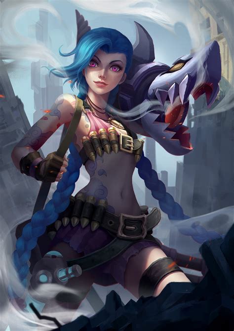 Jinx By Zhou Qifeng Rleagueofjinx