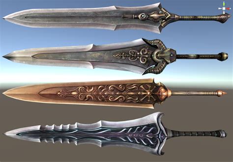 Low Poly Sword Collection Low Poly Low Poly 3d Models