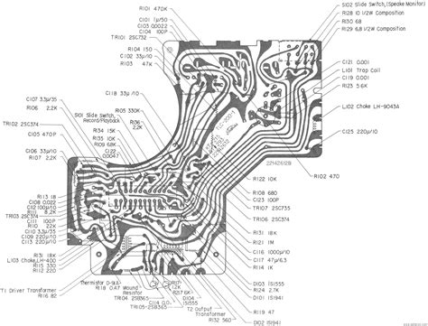 Toshiba RT-293F Tape Recorder Board