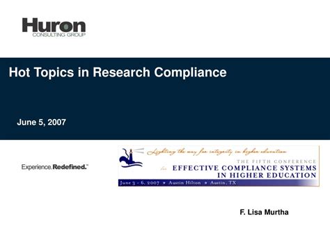 Ppt Hot Topics In Research Compliance Powerpoint Presentation Free