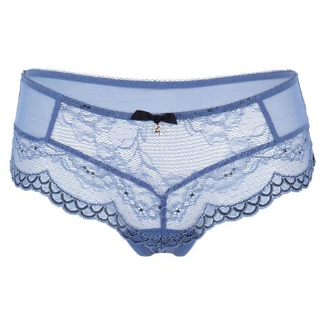 Gossard Superboost Lace Sheer Short Panty Moonlight Blue 7714 Lavinia Lingerie