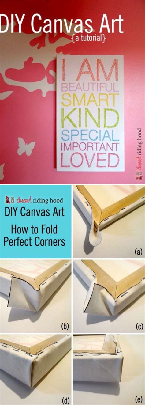 Diy Canvas Art Or How To Stretch A Canvas With Perfect Corners In 6