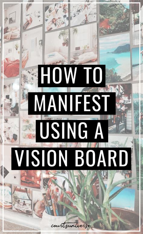 how to manifest using a vision board how to manifest law of attraction manifestation law of