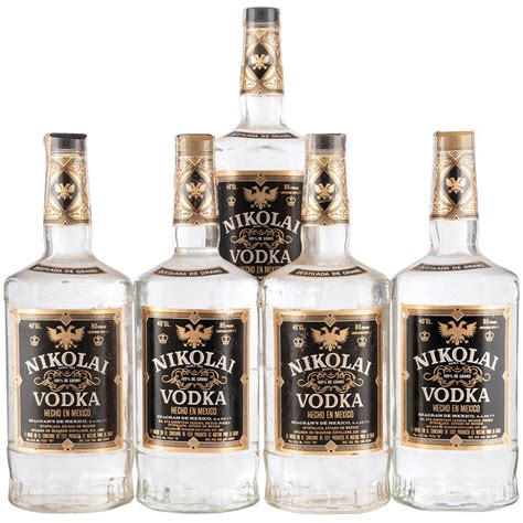 Nikolai Vodka 100 De Grano México Piezas 5 Sold At Auction On 1st