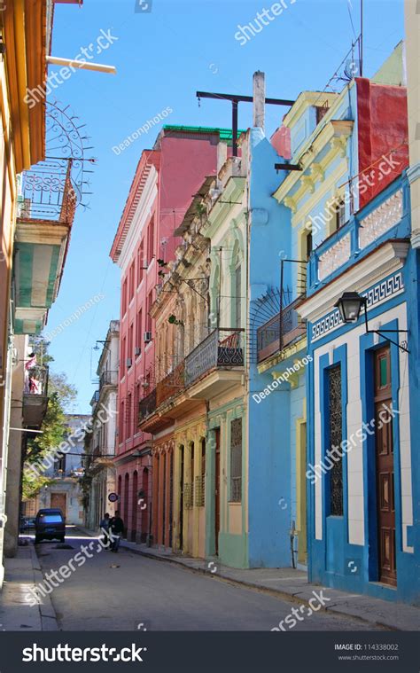 Colorful Buildings In The World Heritage City Of Historic Havana Cuba