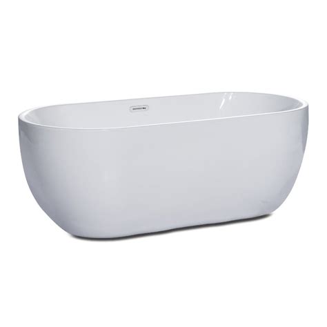 There are numerous sorts of bathtubs available on the market these days. 59 inch White Oval Acrylic Free Standing Soaking Bathtub