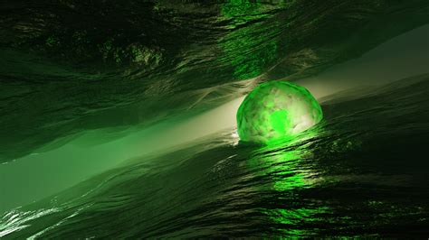 Available in hd, 4k high quality resolutions for desktop, mobile phones & tablets. 3D Green Sphere Water HD Abstract Wallpapers | HD ...