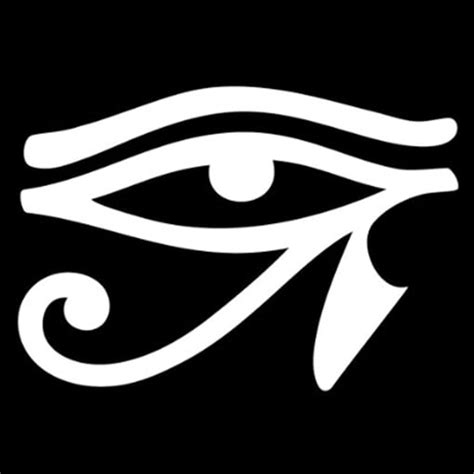 Eye Of Horus Egyptian Hieroglyphic Vinyl Cut Decal With No Background 5 5 Inch White Decal