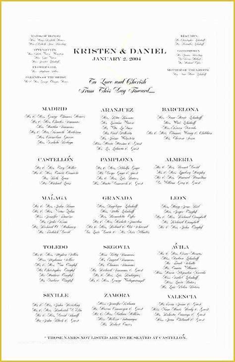 Free Wedding Seating Chart Template Excel Of Free Wedding Reception