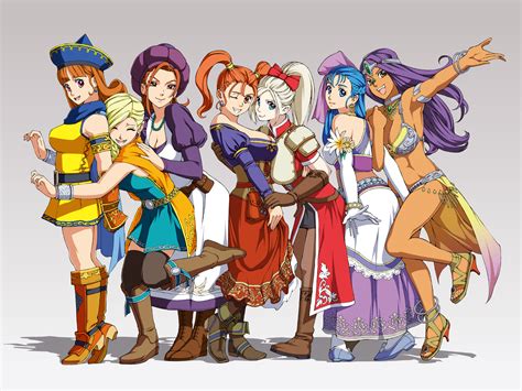 Bianca Manya Alena Jessica Albert Flora And More Dragon Quest And More Drawn By