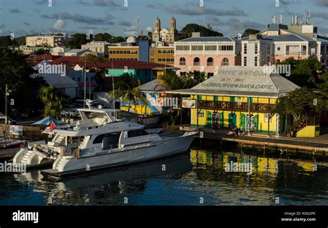 View Of St Johns Harbour Antigua West Indies Stock Photo Alamy