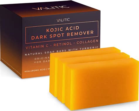 Valitic Kojic Acid Dark Spot Remover Soap Bars With Vitamin C Retinol