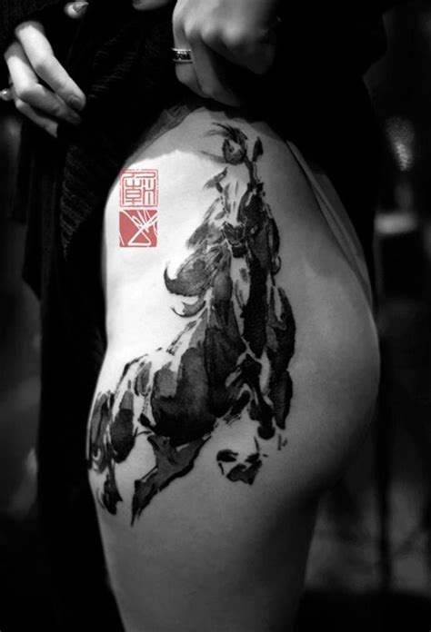 40 Awesome Horse Tattoos Cuded Horse Tattoo Brush Tattoo Equine