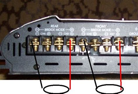 Bridging 4 Channel Amp To 2 Svc Subssingle Speaker Terminal Quick