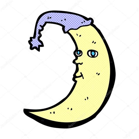 Sleepy Moon Comic Cartoon Stock Vector Image By ©lineartestpilot 74312727