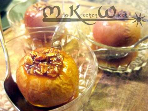 Vegan Caramel Glazed Baked Apples The Miss Kitchen Witch Recipe Blog
