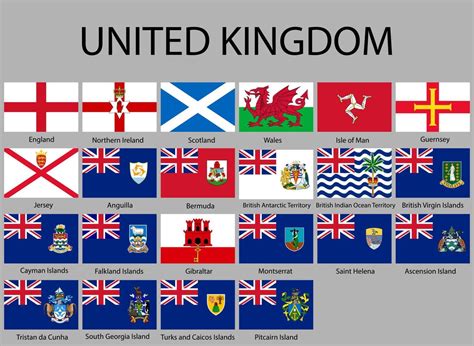 All Flags Of Regions Of United Kingdom 21807415 Vector Art At Vecteezy