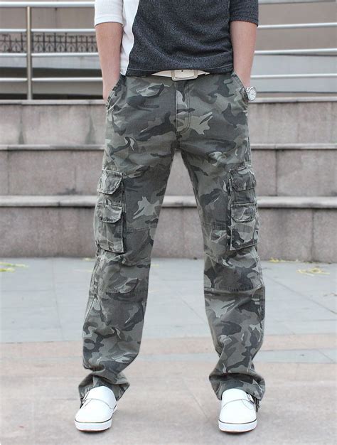 Baggy Army Camouflage Pants Paintball Tactical Trousers Military Multi