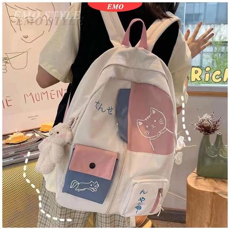 Large Capacity High School Student Backpack Ins Japanese Schoolbag
