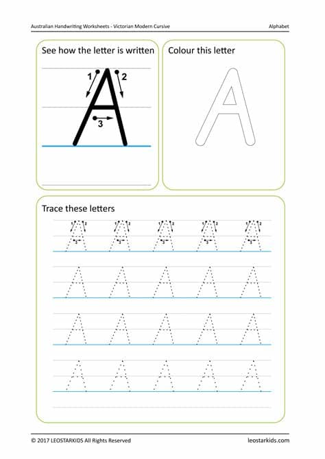 She has been making jewelry and will be setting up to. Australian Handwriting Worksheets - Victorian Modern ...