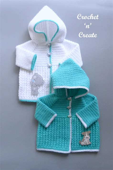 Ribbed Baby Hooded Jacket Free Crochet Pattern On Crochet N Create