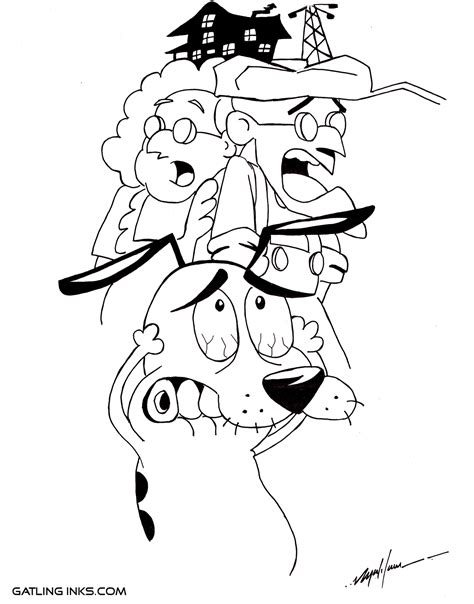 Courage The Cowardly Dog Drawing Ideas You Can Find More People And