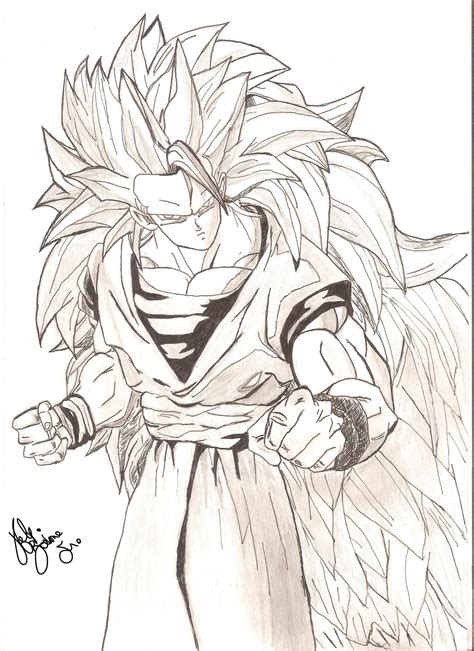 Dbz Goku Drawing At Getdrawings Free Download