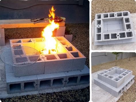 Lay your cement blocks the. Cinder block fire pit - DIY fire pit ideas for your backyard